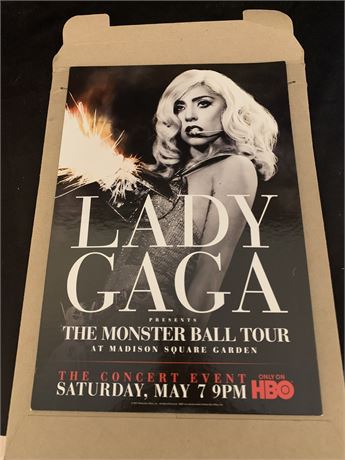 Lady Gaga Monster Ball Tour HBO Promotional Cardboard Pop Up