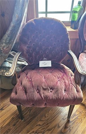 Vintage Velvet Side Chair