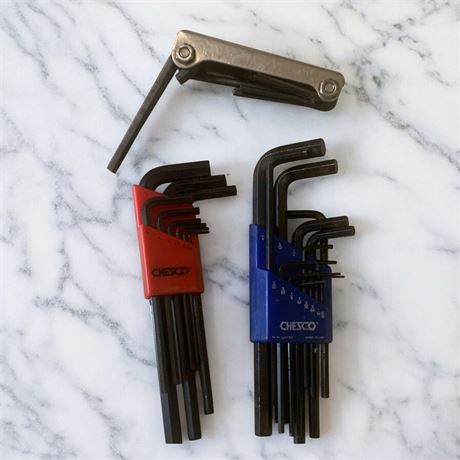 Chesco Allen Wrench Tool Lot of 3