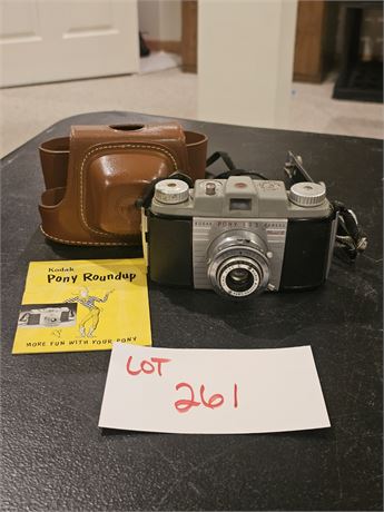 Kodak Pony 135 Model B Camera With Bakelite Body & 51MM Anaston Lens