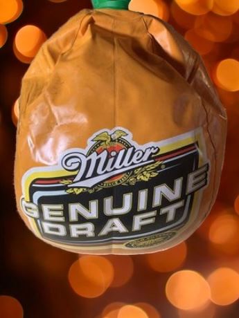 Miller Lite/Miller Genuine Draft Beer Double-Sided Inflatable Fall Pumpkin