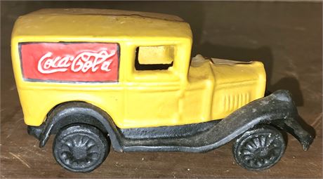 Vintage Coca-Cola Cast Iron Car