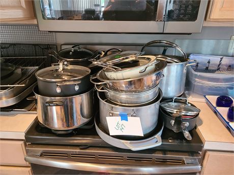 Large Pots & Pans Cleanout: Emeril Cookware/Faberware & More