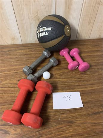 Mitch Gaylord's G-ball 2 lbs Pounds Gold Medal Fitness Cross-Fit Medicine Ball