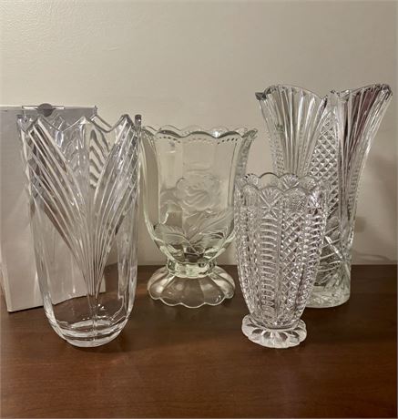 Collection of Crystal Vases