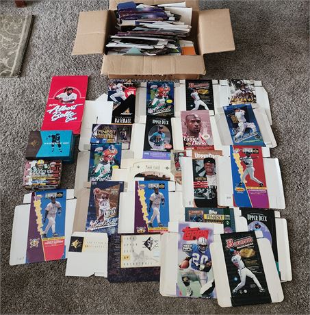 Empty Sports Cards Boxes