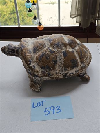 Large Clay Ceramic Turtle