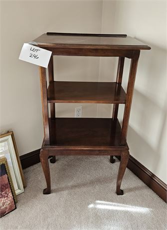 Vintage Wooden Display Shelf