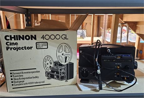 Chinon 4000GL Cine Projector in Original Box