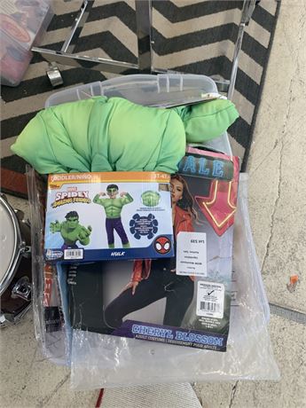 Tote of Misc Halloween Costumes