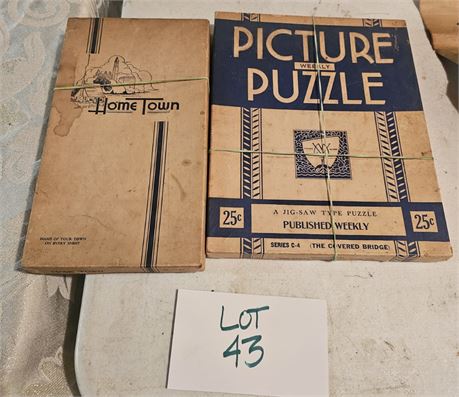 1930's Puzzles- Picture Weekly & Home Town