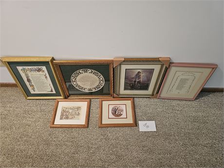 Mixed Art Lot- Prints, Different Sizes & Themes