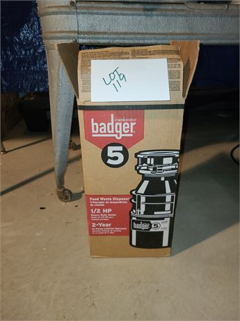 Badger 1/2hp Food Disposer