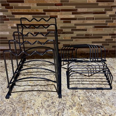 Kitchen Pan/Skillet/Lid Space Saver Organizers