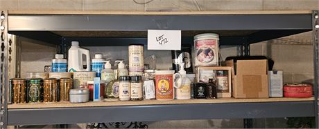 Large Collection of Watkins Spices, Spice Jars, Tins, Cleaners & More