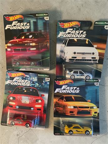 Hot Wheels Fast & Furious Original Fast Premium Diecast Set of 4 - Full Set