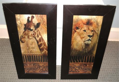 Giraffe & Lion Prints