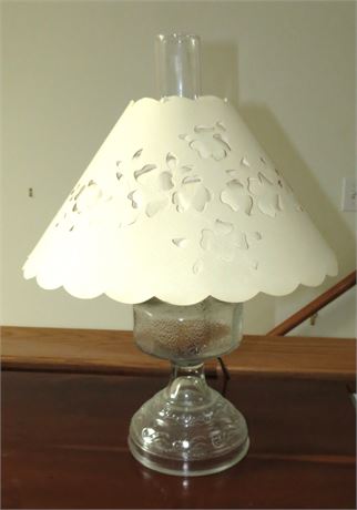 Glass Oil Lamp Style Lamp