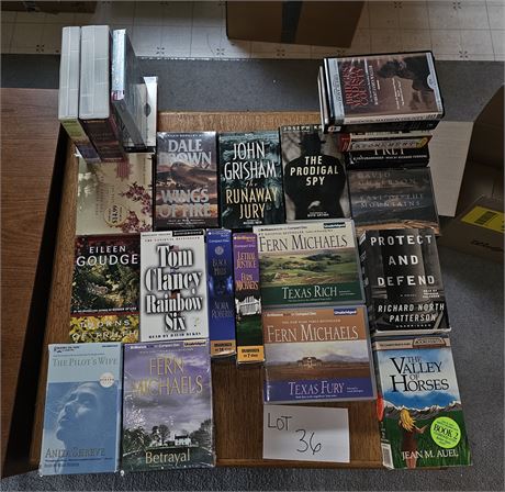 Large Lot Of Mixed Audio Books