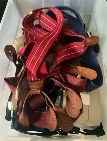 Mens Adjustable Clothing Suspenders/Braces Lot