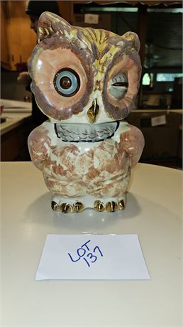 Shawnee Pottery Winking Owl Cookie Jar