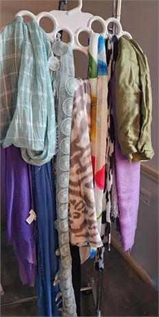 Beautiful Assorted Color & Style Scarves Lot 2