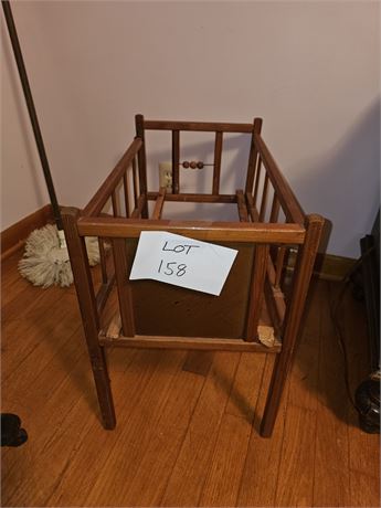 Vintage Wood Doll Bed