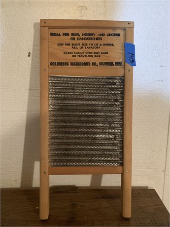 Vintage Lingerie Washboard By Columbus Washboard Company