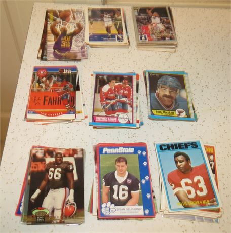 Basketball, Hockey, Football Sports Cards