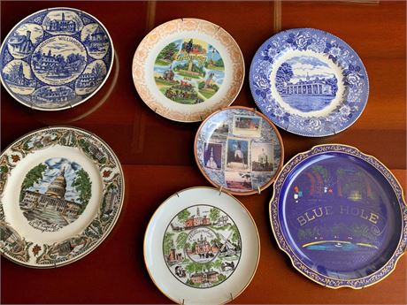 Collectible Plate Lot - Colonial Williamsburg, Gettysburg & More