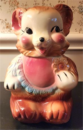 American Bisque Blushing Mama Bear Cookie Jar