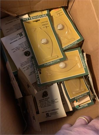 Rittenhouse Lighted Doorbell Push Buttons Lot (Model C8054) - 1 Box