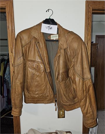 St. John's Bay Brown Leather Coat