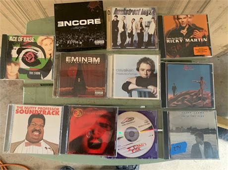 CD Lot Of 11 Ace Of Base Eminem Clay Aiken Ricky Martin Bryan Adams