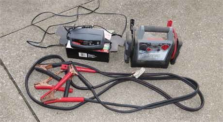 Jumper Cables, Battery Maintainer, Inflater