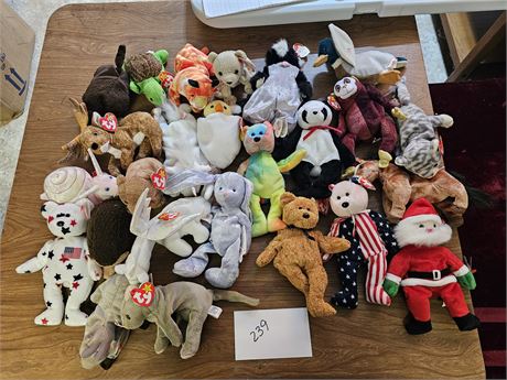 20+ Mixed Beanie Babies - Different Characters & Years