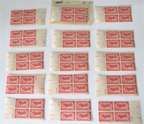1958 4 Cent 100th Anniversary Of Overland Mail Service Stamps