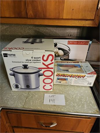 Prima Cucina Sauté Pan, Cooks Lidded Pot & More