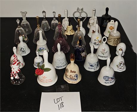Large Mixed Bell Lot: Different Sizes & Themes