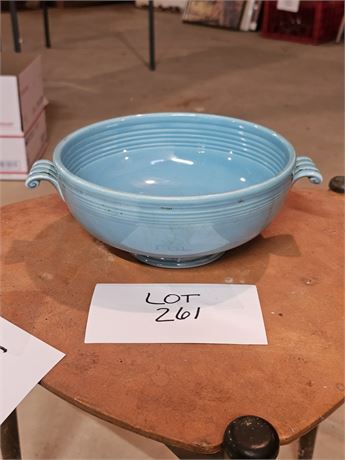 Fiesta Turquoise Cream Soup Bowl Server