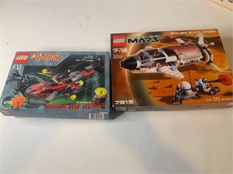 LEGO Life On Mars Solar Explorer 7315 and LEGO Alpha Team 4793