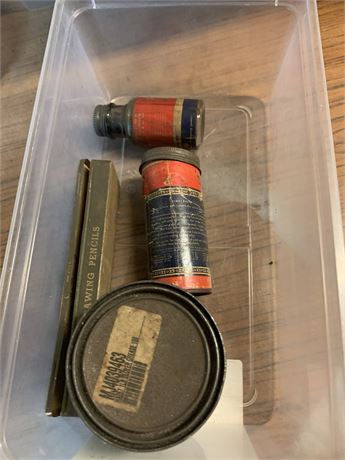 Vintage Advertising Lot - Loctite Clover Coumpound, Handy Andy Rubber Repair