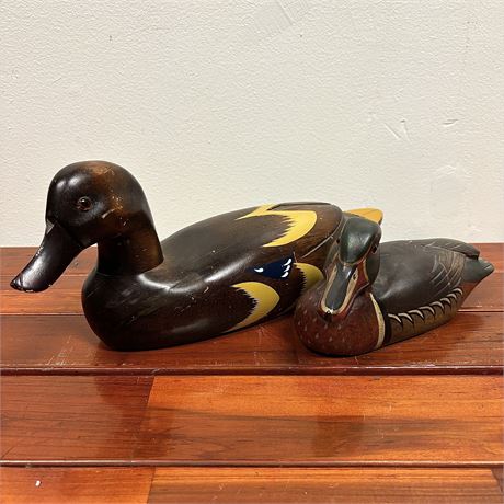 Vintage Carved Wood Duck Decoys