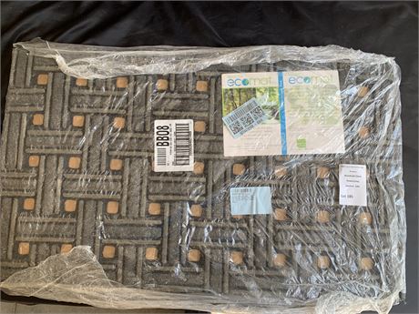 Apache Mills Ecomat Crosshatch Square Floor Mat - 30 X 18