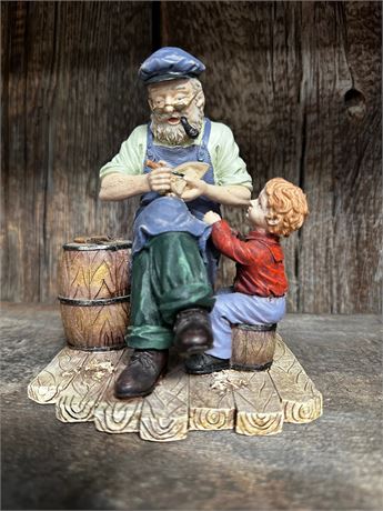 Oldsalts Collection "Carving Boat For Boy" 1999