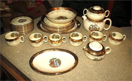 Sabin Crest-O-Gold Warranted 22k Dishes