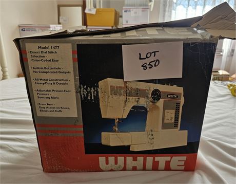 White Sewing Machine Model 1477