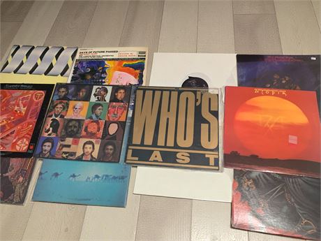 Barbra Streisand, Days of Future Passed, Utopia, Who's Last, Santana Album Lot
