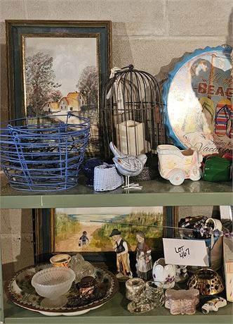 Mixed Decor Lot- Figurines, Bowls, Vases & More