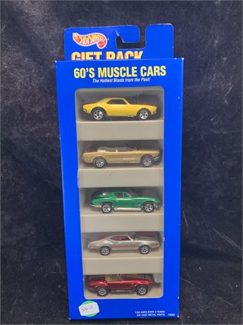 Vintage Hot Wheels 60's Muscle Cars Gift Pack Playset From 1995